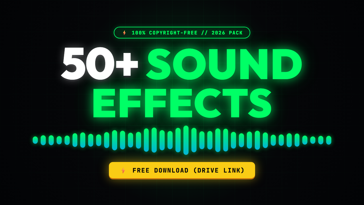50+ Best Editing Sound Effects