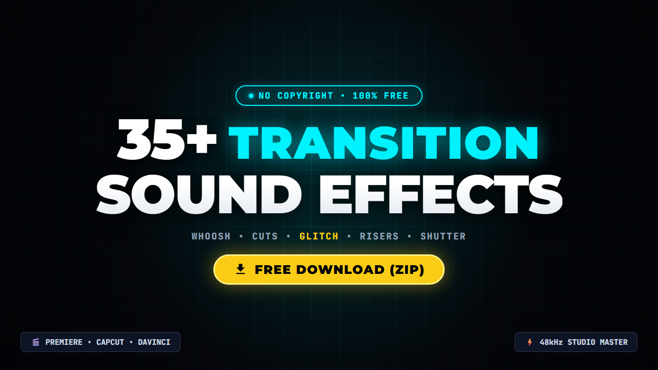 35+ Best Transition Sound Effects